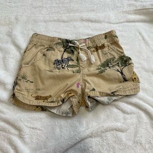 Animal safari print shorts